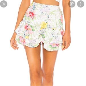 Indah floral mini skirt